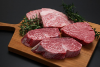 村上牛の肉の写真