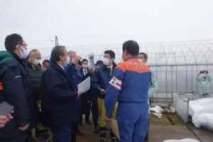 現地視察　ハウス視察