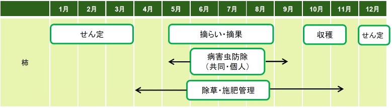 「1年間の主な農作業」の画像