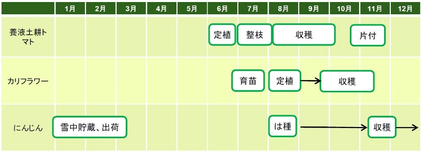 「１年間の主な農作業」の画像