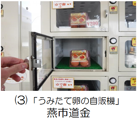 卵の自販機記事の写真