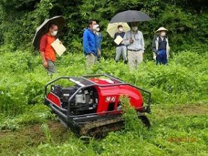 実演会　草刈機