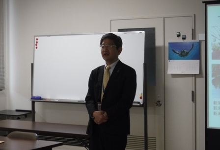 松川課長による開会挨拶の画像