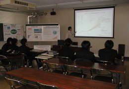 地球温暖化を防ぐためにの講演の写真