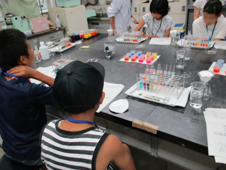 コース3：食べ物に使われている「いろ」で実験してみようの画像