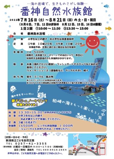 番神自然水族館チラシ