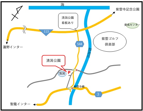 清潟公園地図