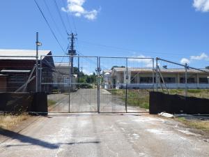 豚舎区域への入口