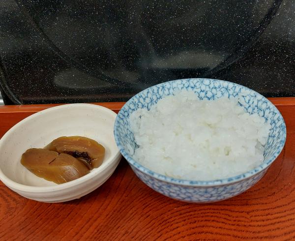 ご飯と漬物