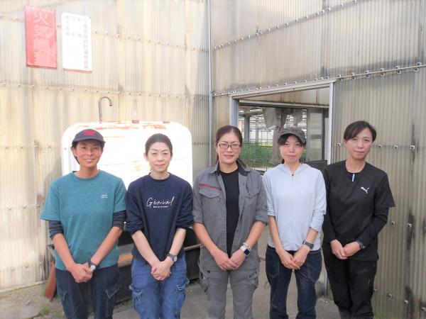 「園芸部門の従業員の皆さん」