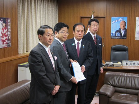 加藤大臣への要望の様子の画像