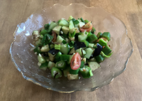 夏野菜の塩昆布あえ