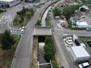 山崎排水路　改修前