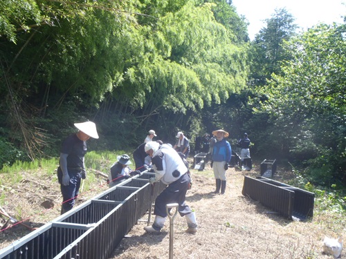 【村上市山北地区】①プラスチック製Ｕ字溝の設置