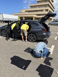 直江津港周辺の活性化プロジェクト　車内清掃