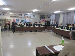 三条警察署協議会に出席している写真です。