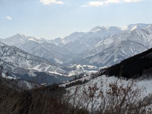 深い雪の中の南魚沼
