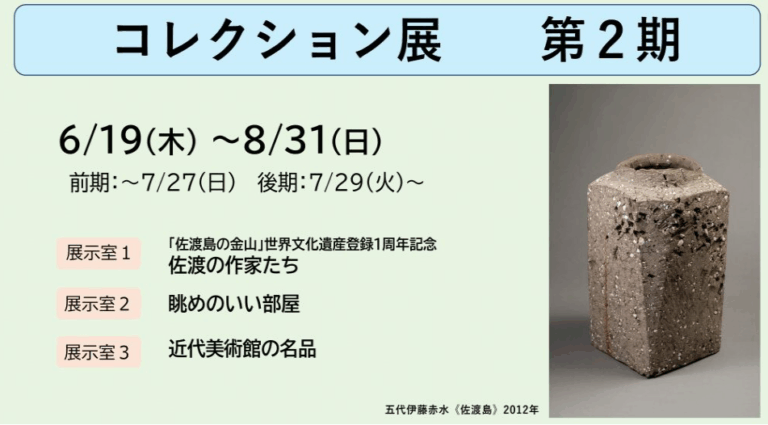 「佐渡島の金山」世界文化遺産登録1周年記念　佐渡の作家たち　同時開催『眺めのいい部屋』『近代美術館の名品』の画像