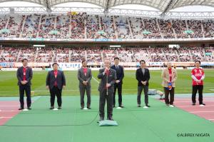 ホーム開幕戦セレモニー(新潟市)の画像