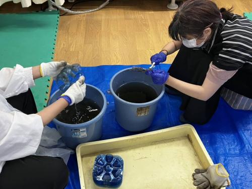 汚れ落とし作業