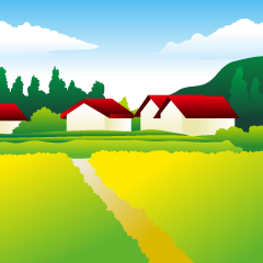 田んぼの風景
