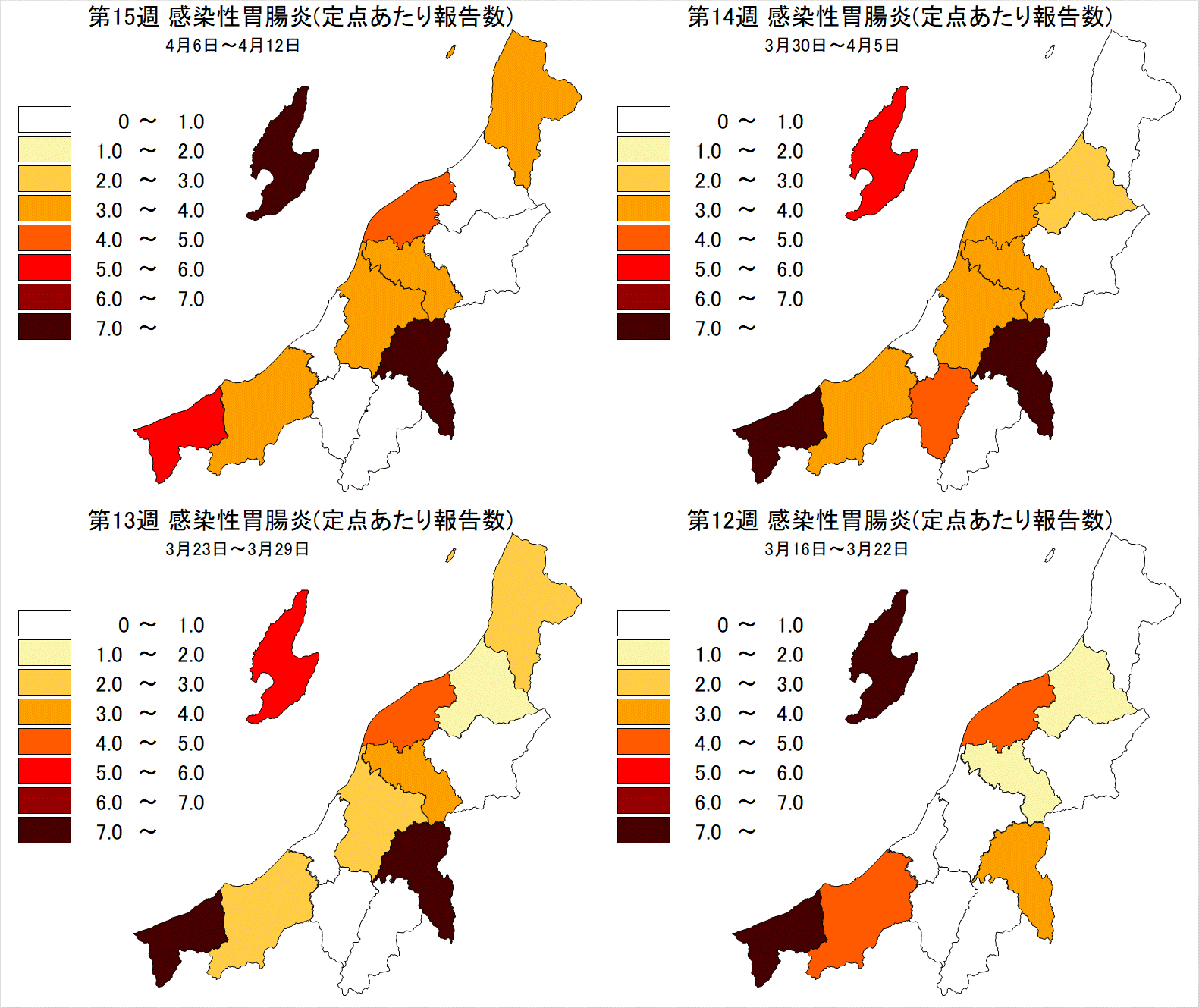 感染性胃腸炎（最近4週間）