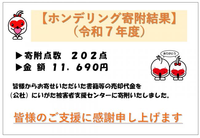 ホンデリングお礼
