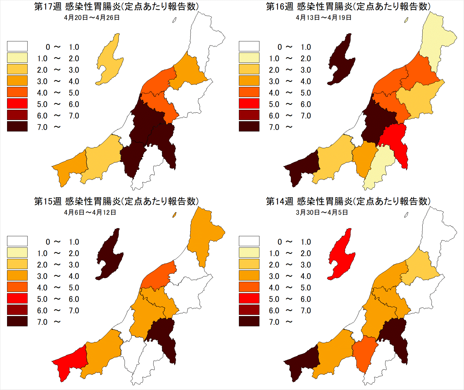 感染性胃腸炎（最近4週間）