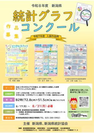 令和8年度　新潟県統計グラフコンクールポスター