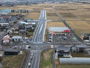 国道289号燕北道路開通状況写真