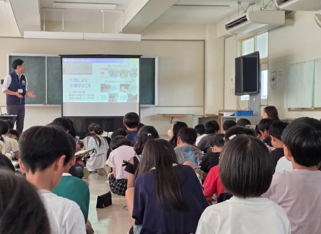 出前講座「わたしたちの能代川」授業風景2