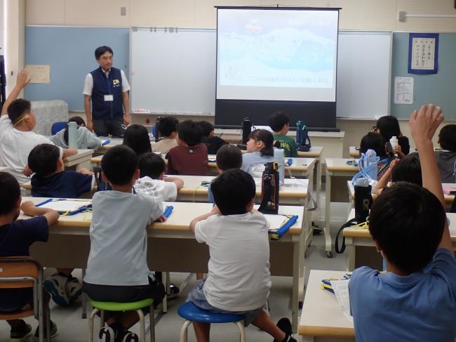 出前講座「わたしたちの能代川」授業風景2