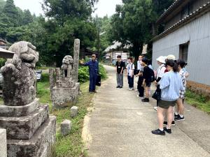 笹川集落の見学の様子