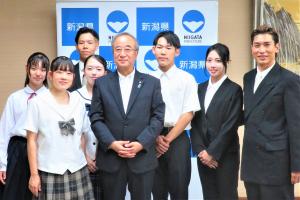 表敬訪問(知事室)の画像