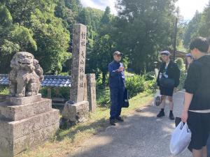 笹川集落の見学の様子