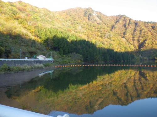 貯水池紅葉
