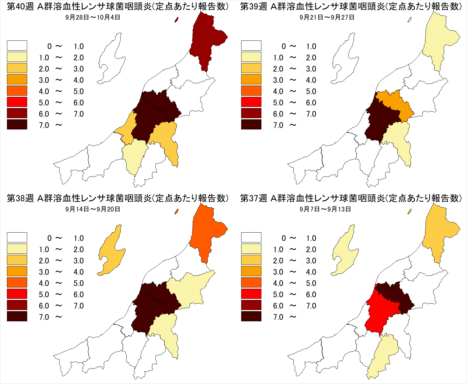 A群溶血性レンサ球菌咽頭炎（最近4週間）