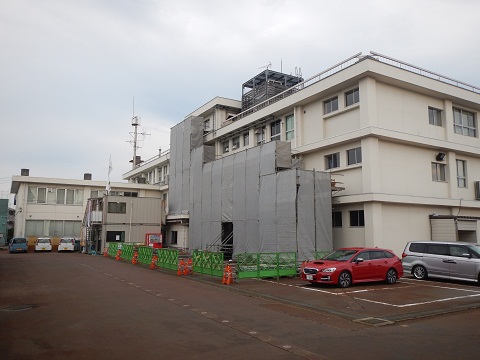 庁舎西側（裏側）　工事中の画像
