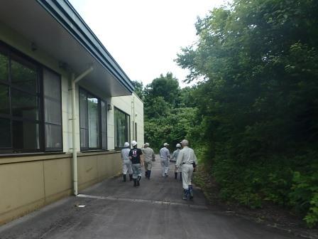 がけ崩れの危険箇所点検