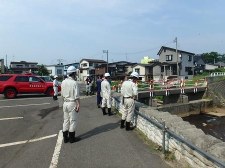 (6)茶郷川の点検の画像