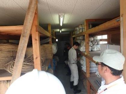 (8)県水防倉庫の点検の画像