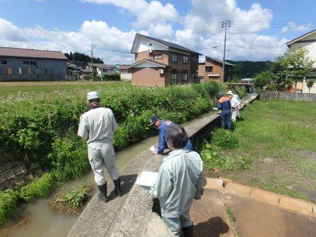 (4)楢沢川の点検の画像