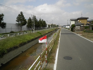 【阿賀幹線用水路】下流部改修前の画像