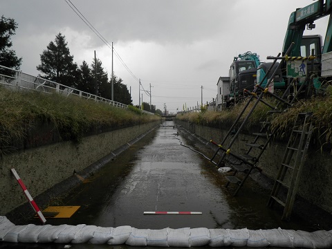 阿賀幹線用水路の工事状況の画像1