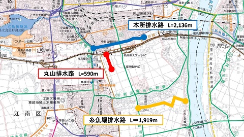 県営基幹水利施設ストックマネジメント事業 亀田郷地区の概要の画像
