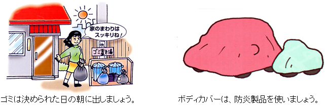 放火を防ぐ環境の画像1