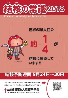 毎年　9月24日～9月30日　結核予防週間ですの画像