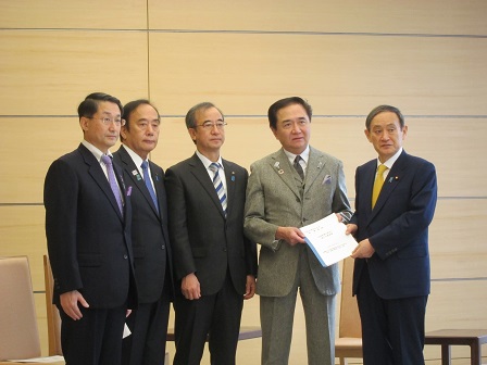 菅大臣への要望の様子の画像