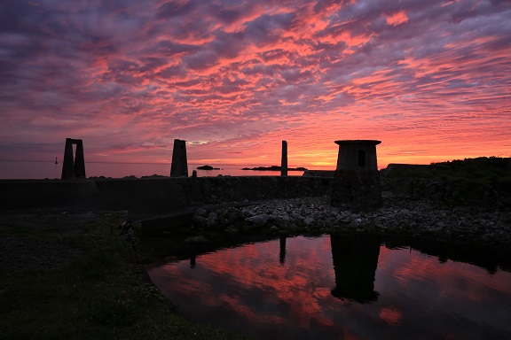 最優秀賞「大間港に染まる」の画像