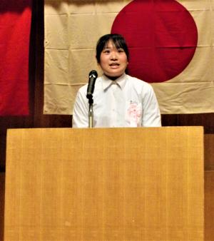 最優秀賞受賞者の発表の様子です。